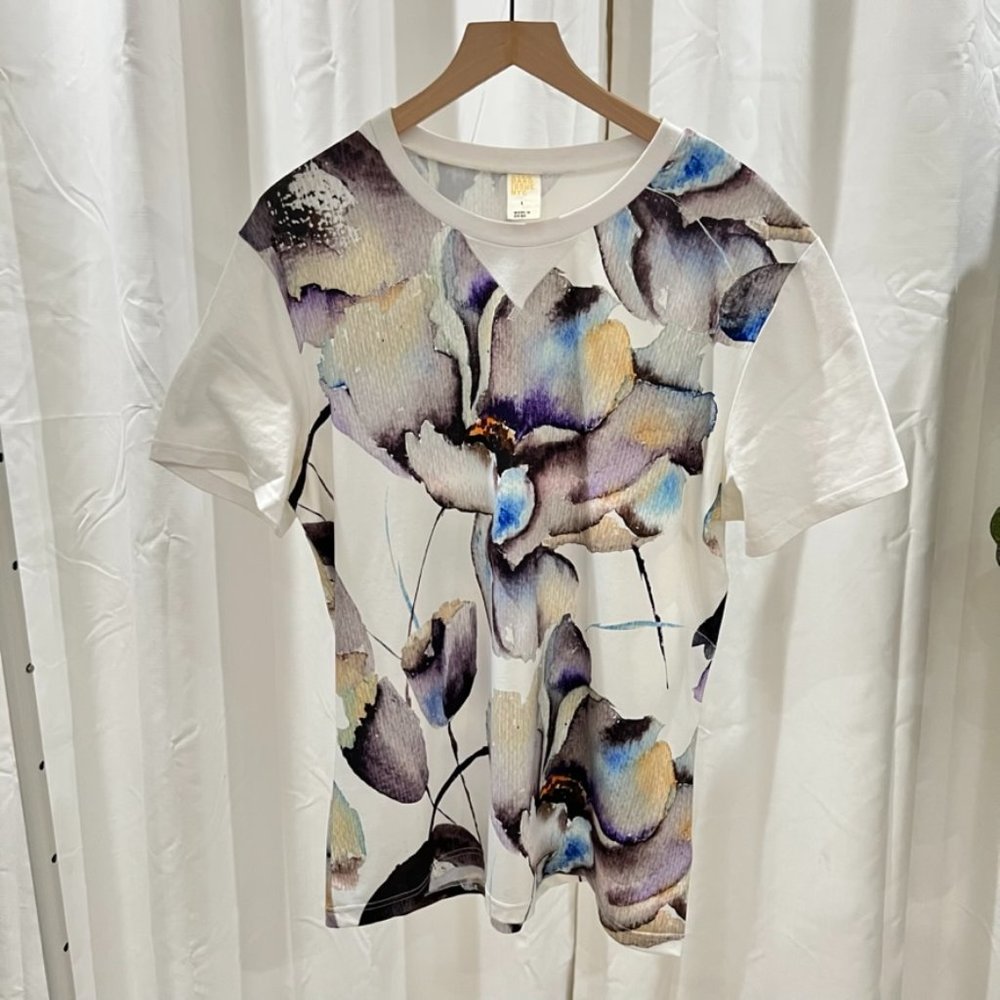 Standard Issue Floral Print Polyester Tshirt